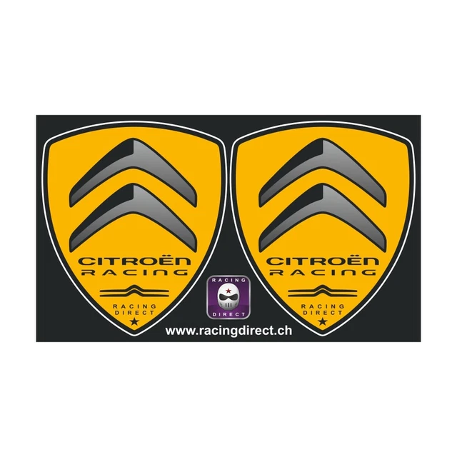 Autocollant Logo 3D Pour Citroën - Modèles C1, C2, C3, C4, C5, Berlingo… - Décoratif, Résistant - Facile à Coller