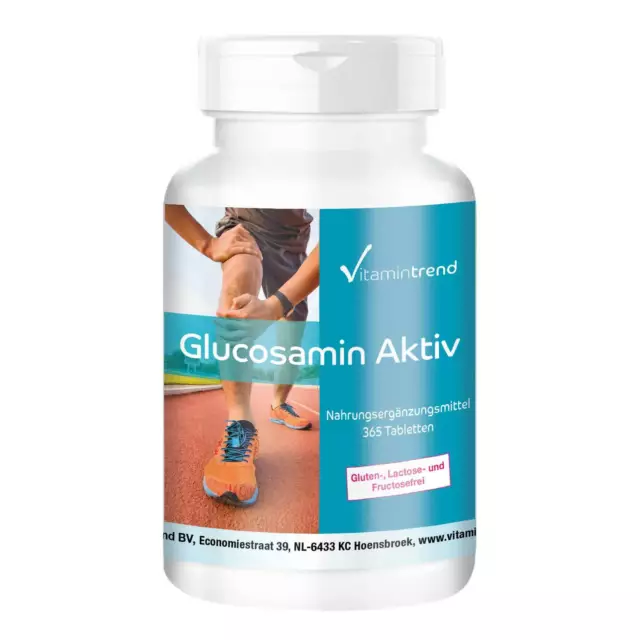 Glucosamin Aktiv - 365 Tabletten Gelenk-Komplex für 1 Jahr | Vitamintrend