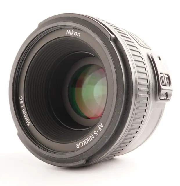 NEAR MINT Nikon AF-S NIKKOR 50mm f/1.8 G SWM Standard Lens w/ Hood From Japan