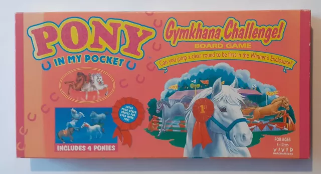 Vivid Imaginations Pony In My Pocket Gymkhana Challenge Board Game COMPLETE