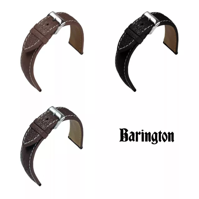 Barington Cuero de Búfalo Agua Correa Reloj (650) - 3 Colores Stegbreiten