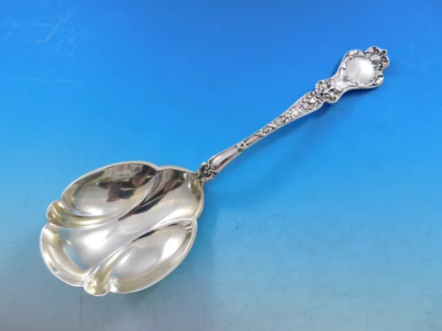 Nuremburg by Alvin Sterling Silver Berry Spoon 8 1/2" Vintage Flatware Server