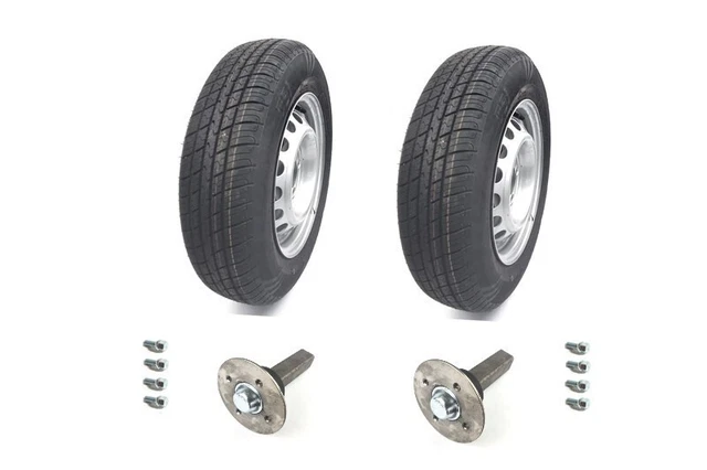 Quad Remorque Kit Anhängerbausatz Roues Laufstummel Boulons 4x100 155/80R13