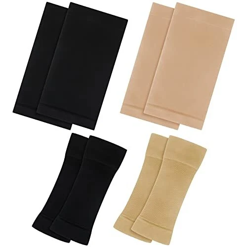 4 Pairs Arm Shaper and Thigh Slimmers Set, Elastic Compression Arm Shapers