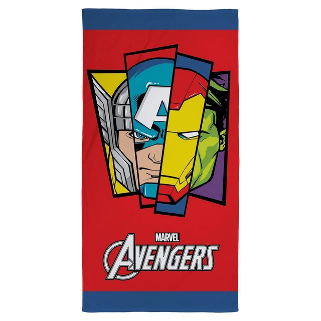 Serviette De Bain Avengers - 70 X 140 Cm - 100% Coton - Certifiée Öko-Tex
