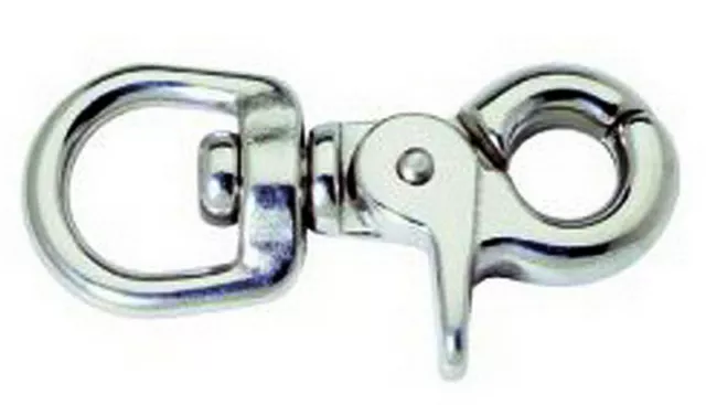 rOund SWIVEL Eye spring TRIGGER bolt SNAP Zinc clasp 3/4" x 2.5 Peerless 4714338