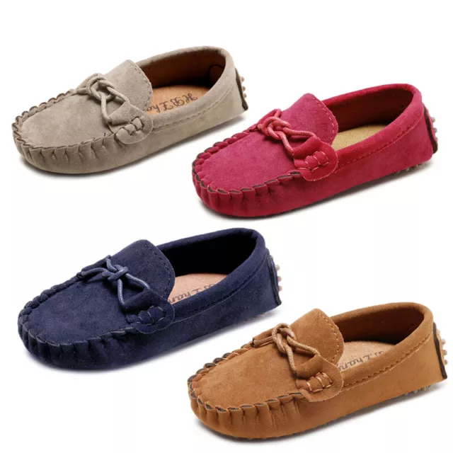 Kid Boy Girl Moccasin Loafer Flat Shoe Soft Casual Baby Toddler Boat Peas Shoes