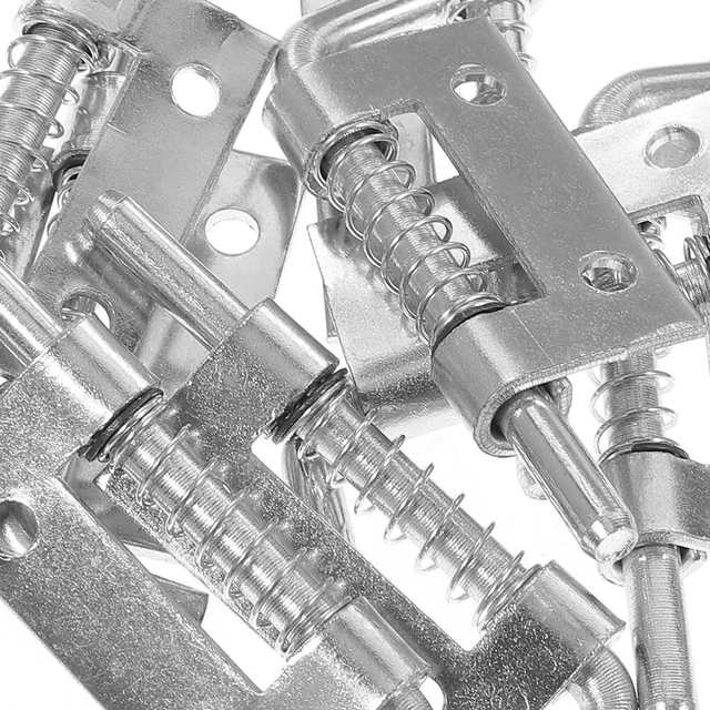 Spring Loaded Click Latch PLUNGER SPRING LOADED Galvanized Iron Latch Garage Latches Plunger ...