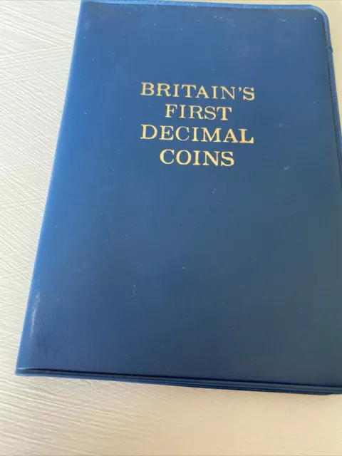 Britains First Decimal Coin Set Of Uncirculated Coins In Wallet 2