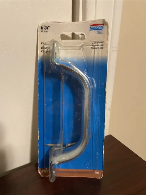 National Hardware 6-3/4 in. L Zinc-Plated Silver Steel Door PullItem