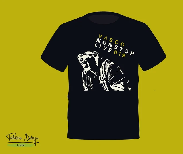 MAGLIA T SHIRT VASCO Non Stop Live 2019 Uomo Donna Bambino A EUR