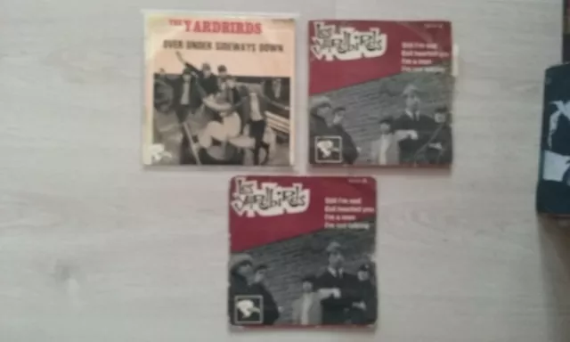 Yardbirds   Lot 3 Pochettes Seules     Ep 60S Original French