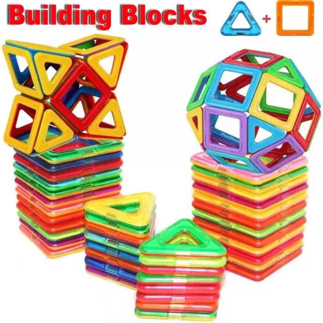 Magnetic Building Blocks Toy Set 3D Tiles Stress Relief Child Educational Toys