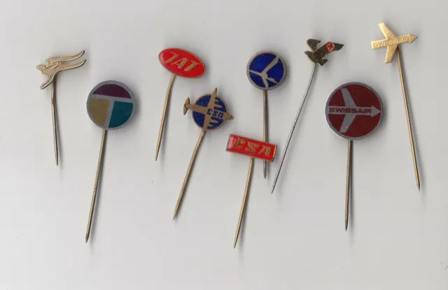 Vintage Airlines Logo pin badges Aviation Airways Airplane Aircraft