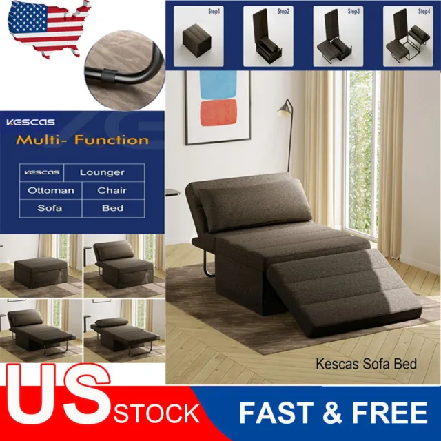Sofa Bed 5in1 Multi-Function Convertible Sleeper Folding Recliner Ottoman Chair