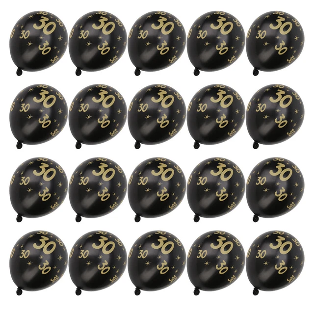 20 PCS Nnumber 30 Motif En Latex Ballons Pour La Décoration De Mariage De Fête