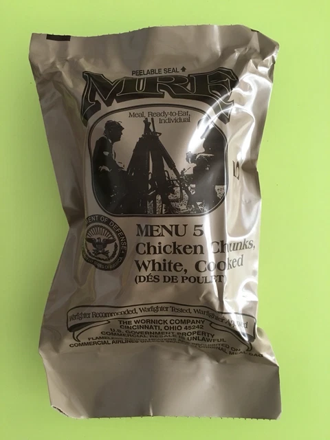 PORT OFFERT RATION de combat Commando, Menu N° 10 , D.D.M 2028