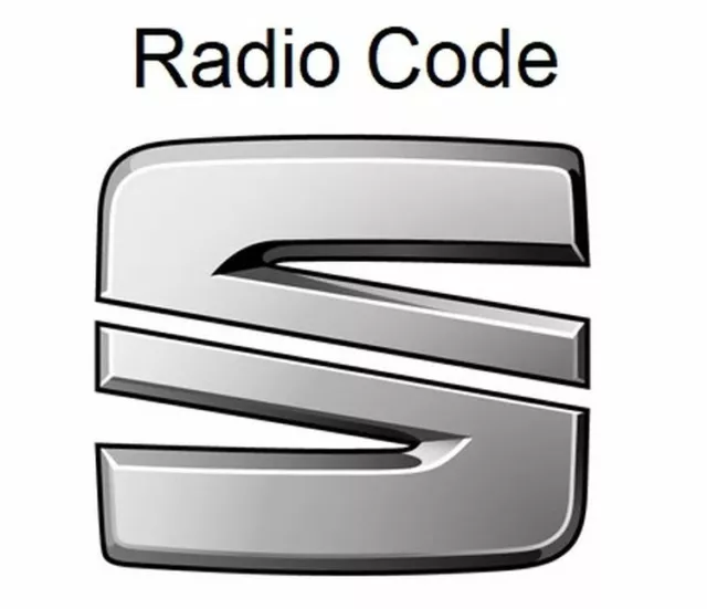 Seat Radio Code / Clé Code León Ibiza Alana Rcd Rns GPS Satellite Tech