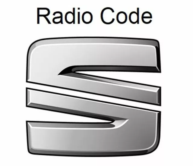 Seat Radio Code / Pin Code Leon Ibiza Alana RCD RNS Navigation Altea Technisat