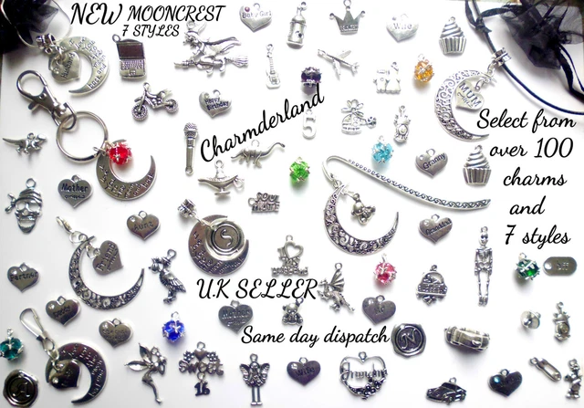 I Love You To The Moon And Back Clipon, Cail, Porte-Clés, Signet, Collier Argent