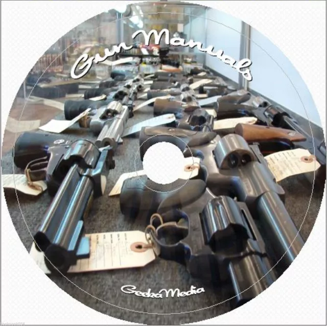 4650+ Gun Firearm Manuals Gunsmith Rifle Carbine Pistol Revolver Shotgun on DVD