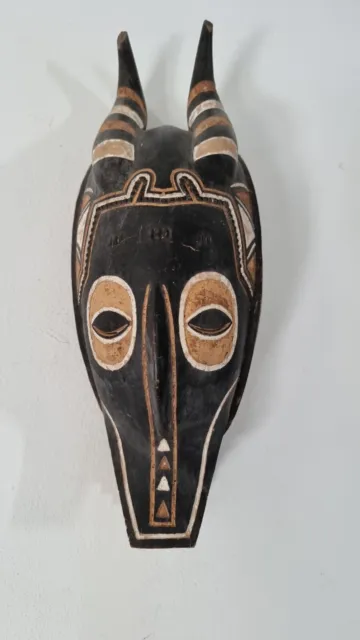 African Wooden Mask. masque  GOURO ZAMBLE Cote d'ivoire Afrique