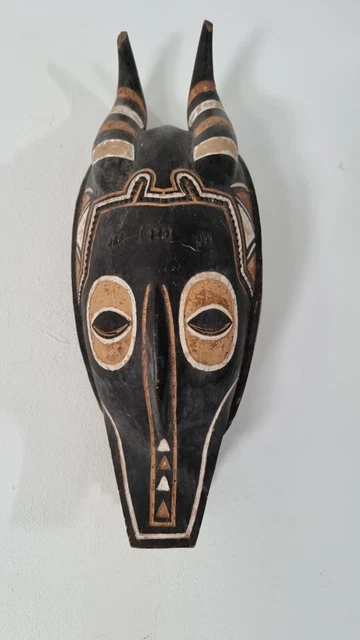 African Wooden Mask. masque  GOURO ZAMBLE Cote d'ivoire Afrique