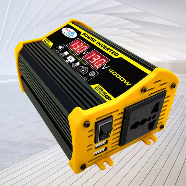 Inversor Coche LED Indicador Vehículo Inversor Ligero (12V 110V)