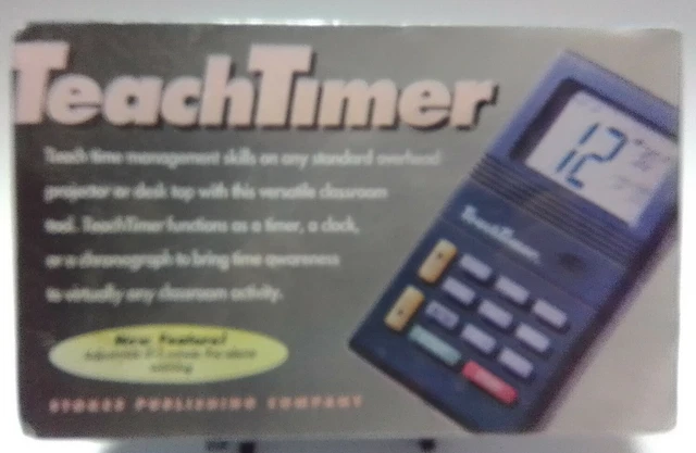 Teachtimer TEACH TIMER STOKES Classroom Time Management Chronograph Clock 229 New ...