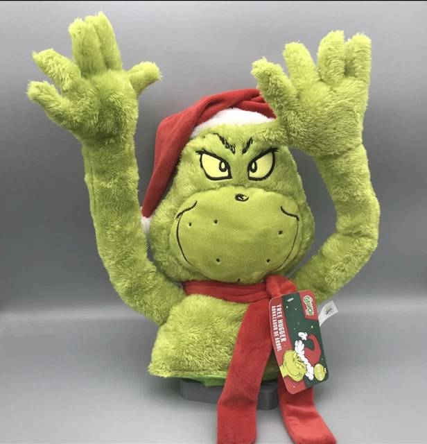 NEW DR SEUSS The Grinch Christmas Tree Hugger/ Topper Poseable Plush