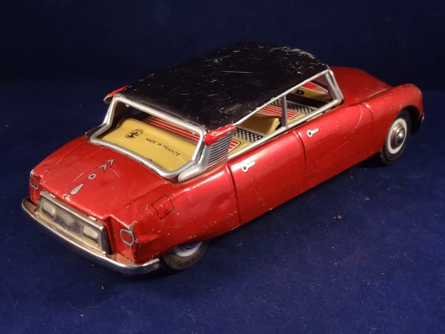Voiture Va-et-vient Joustra – Année 1955 – Jouet Ancien En Tôle – France