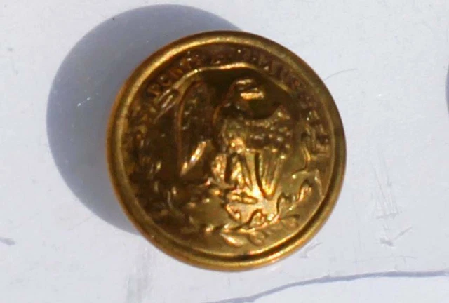 ANCIEN BOUTON PLAT uniforme royal pénitentiaire militaire lys 1815