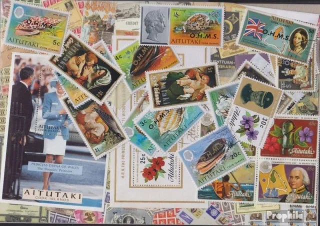 Aitutaki 50 différents timbres