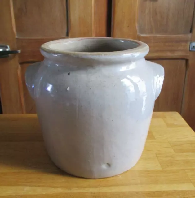 grand pot vase en grès céramique pot à ustensiles de cuisine ancien
