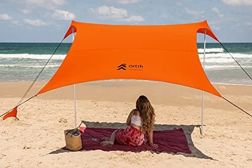 Pop Up Beach Tent Sun Shade for Camping Trips, Fishing, Backyard Fun or
