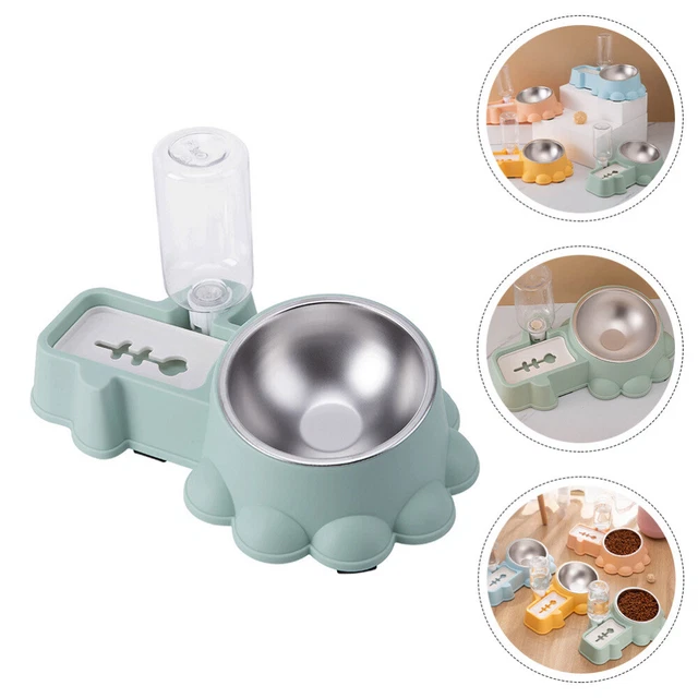 Dog Water Dish Water Dispenser Station Pet Bowl Ceramic Cat Bowl Auto Feeder 2 1