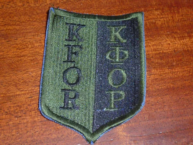 PATCH Insigne militaire GERMAN KFOR ARMEE force pour le KOSOVO OTAN nato army