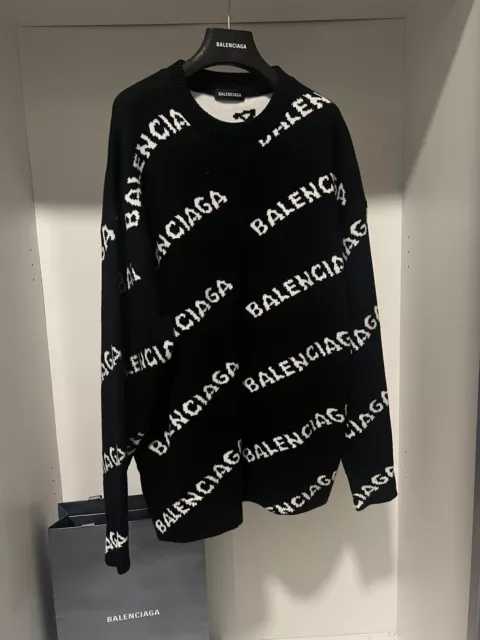 Felpa sales balenciaga azzurra