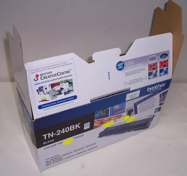 Brother genuine TN-240BK black toner for MFC-9325CW,MFC-9125CN,DCP-9010CN ++