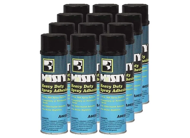 Spray Adhesive Heavy Duty Industrial Strength Perfect for Both Case of 12