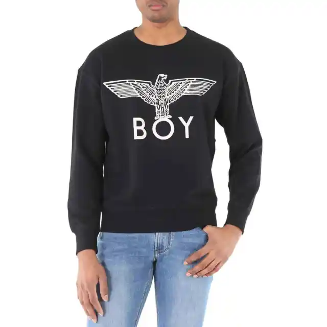 Boy London Men's Black / White Long Sleeve Boy Eagle Sweatshirt