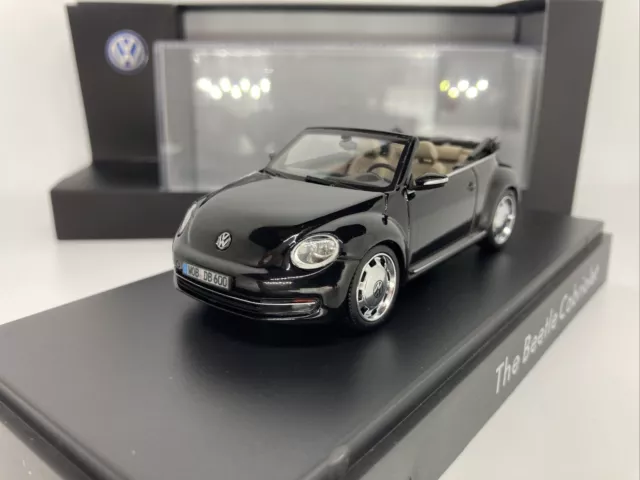 Schuco VW Volkswagen Beetle Cabriolet Schwarz 1:43 OVP