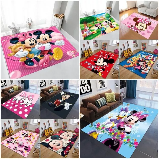 Mickey Minnie Mouse Bedroom Living Room Carpet Anti-Slip Rugs Doormat Floor Mats