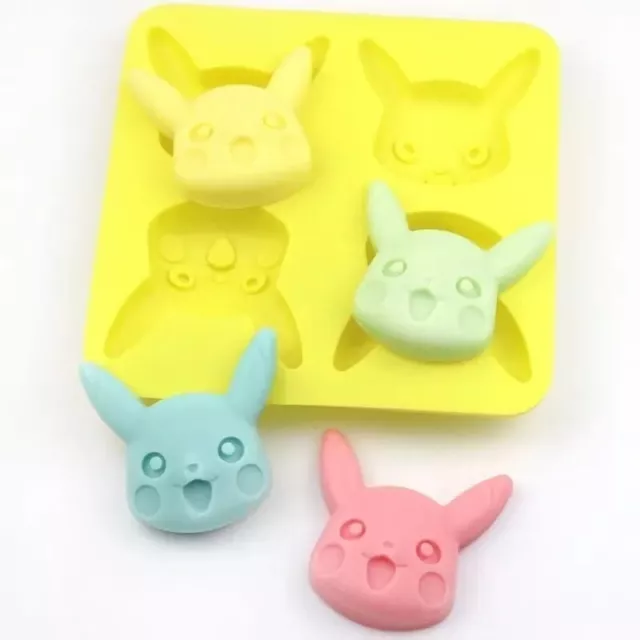 1 x 13.5cm X 13cm POKEMON Pikachu Silicone Cake Baking Mold, Chocolate, Ice Mold 2