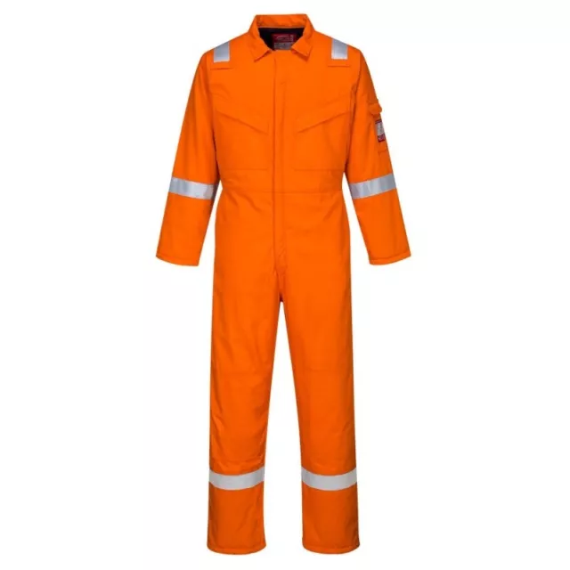 Portwest Hi -Vis Padded Antistatic Coverall  Bizflame Flame-Resistant FR52