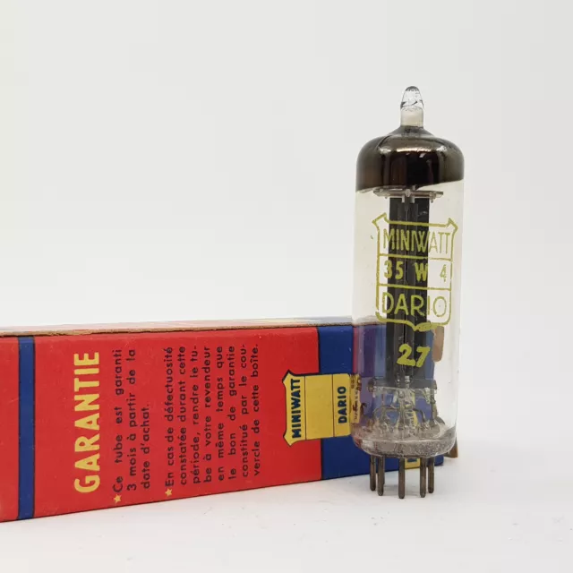 1 X 35W4 MINIWATT DARIO TUBE. NOS. 1950s. D GETTER. RC61