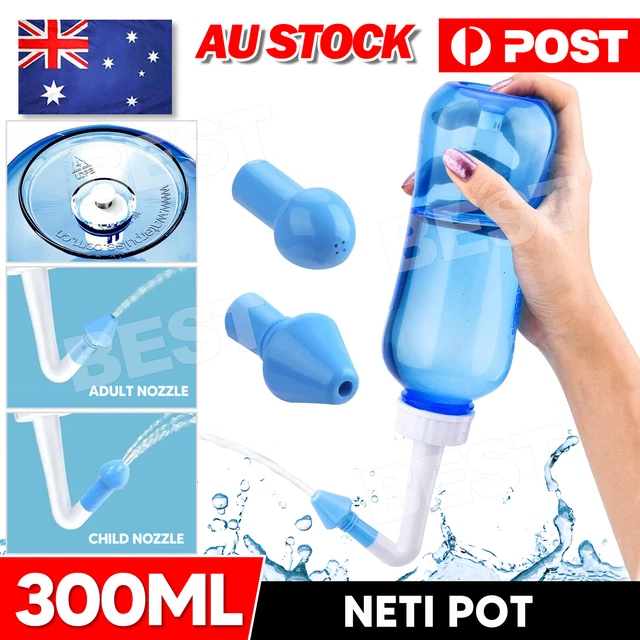 Neti Pot Rinsing NETI POT NASAL Wash Rinsing System Kit Nose Irrigations w/Washing Salt ...