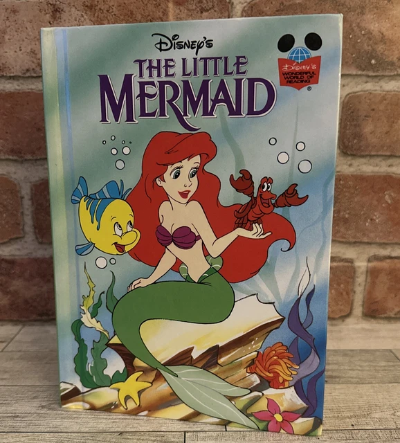 The Little Mermaid Walt Disneys 1993 Wonderful World Reading Children's Book VTG