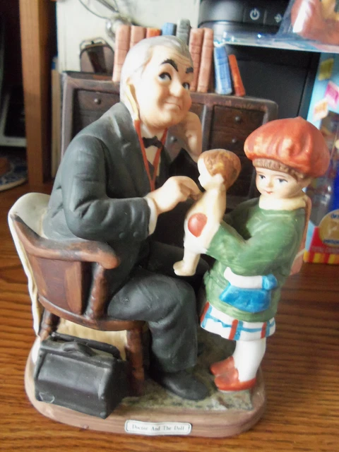 Dave Gossman Designs-Sat. Evening Post-1974-Doctor And The Doll-Norman Rockwell.