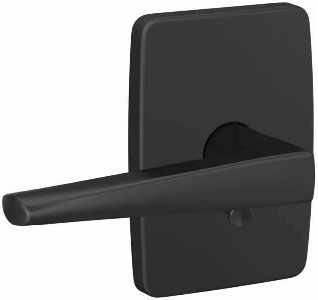 Palanca de puerta de paso o privacidad vendedor personalizado Schlage FC21-ELR-GEE - negra